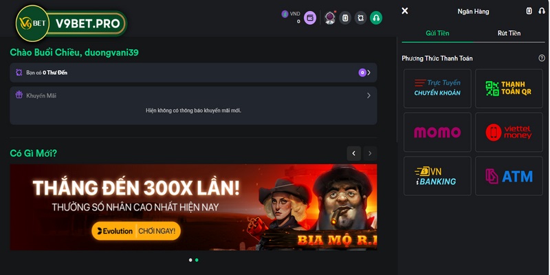 Có nhiều phương thức nạp nhanh an toàn để bet thủ lựa chọn