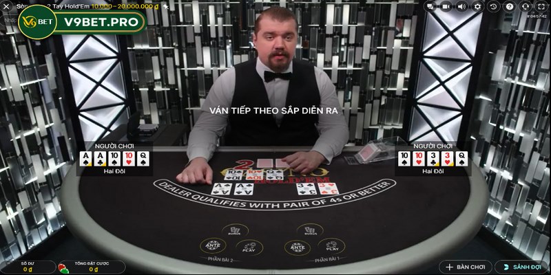 Poker online V9bet mang tới nhiều liên kết bài thú vị